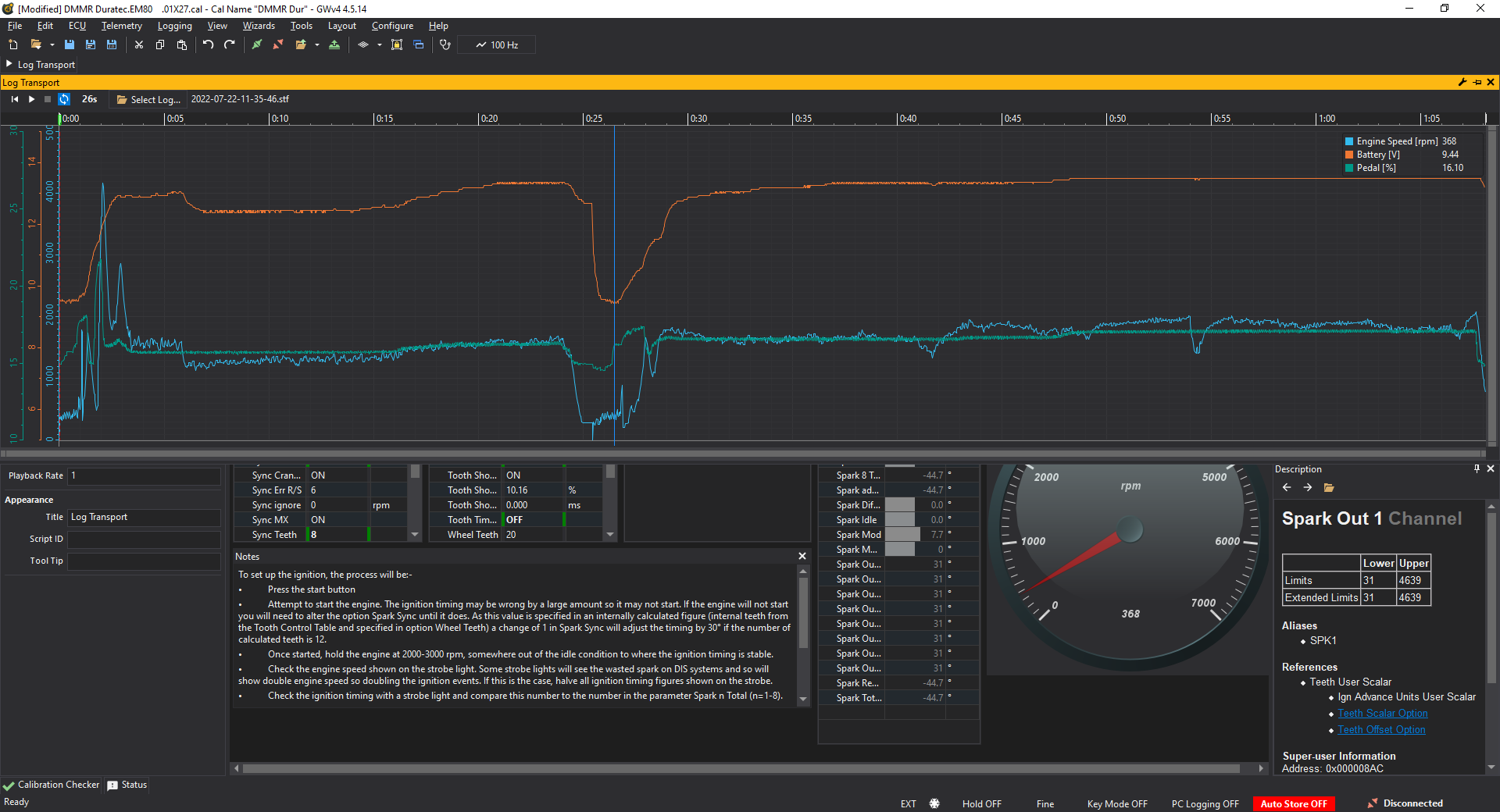 GWv4 logging playback